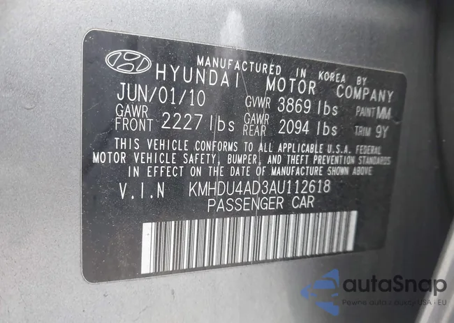 KMHDU4AD3AU112618: 44189557