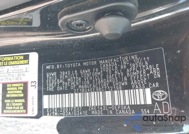 2T1BU4EE9BC712198: 44189609