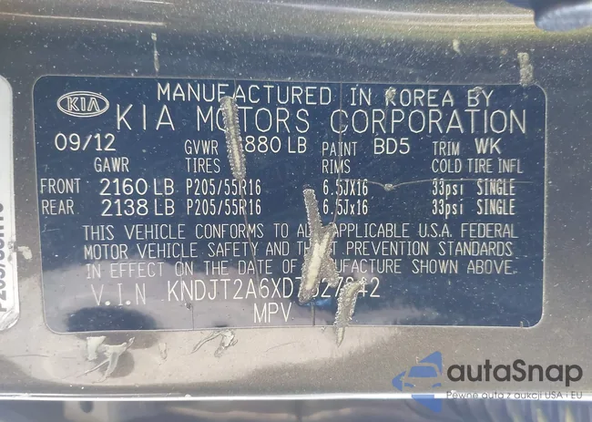 KNDJT2A6XD7527342: 44189620