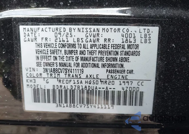 3N1AB8CV7SY411119: 44189654