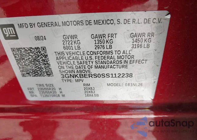 3GNKBERS0SS112238: 44189706