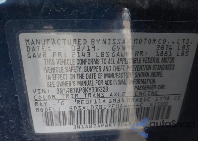 3N1AB7AP8KY306328: 44189711