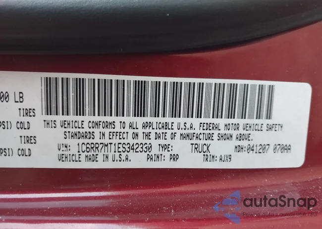 1C6RR7MT1ES342330: 44189713