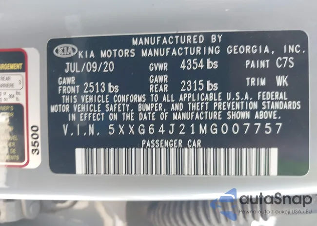 5XXG64J21MG007757: 44189726