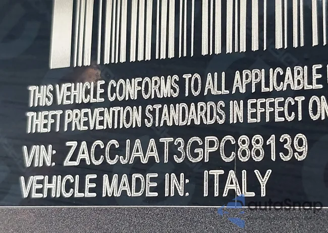 ZACCJAAT3GPC88139: 44189915