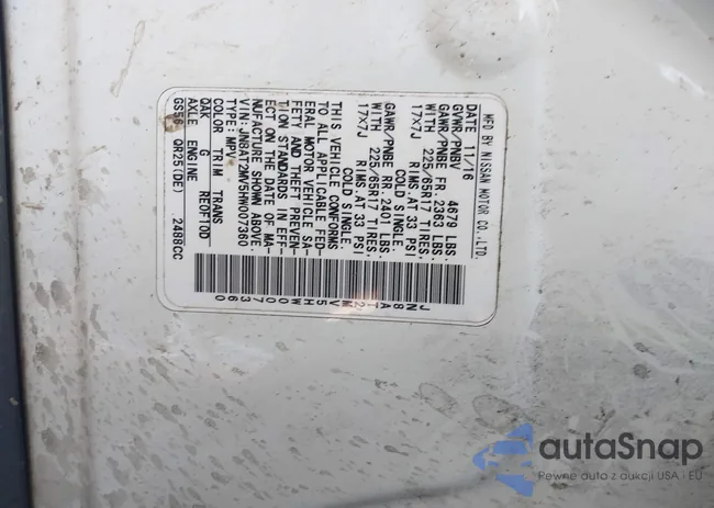 JN8AT2MV5HW007360: 44189974