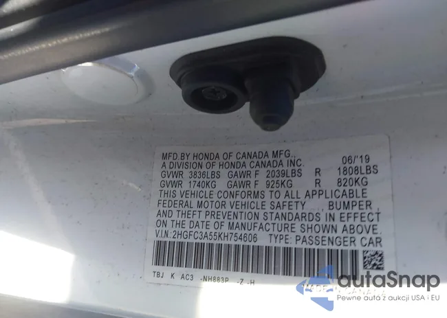 2HGFC3A55KH754606: 44189988