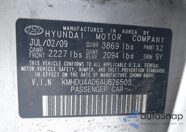 KMHDU4AD6AU826503: 44189022