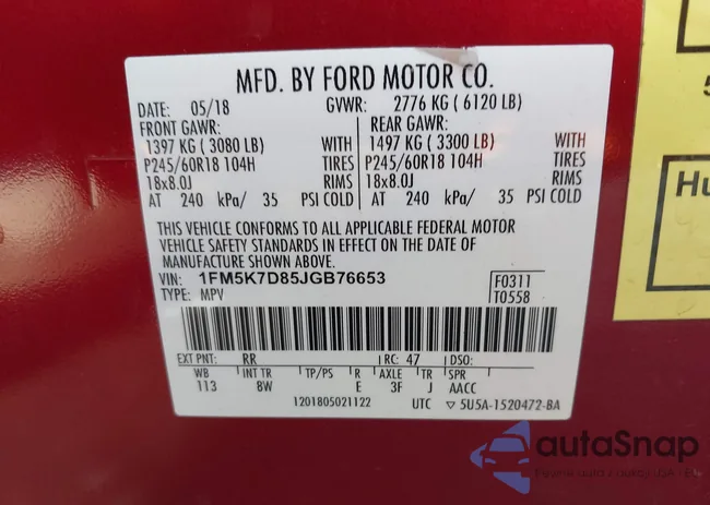 1FM5K7D85JGB76653: 44189080