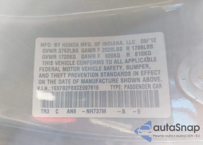 19XFB2F8XCE097619: 44189083