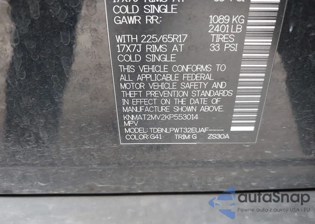 KNMAT2MV2KP553014: 44189396