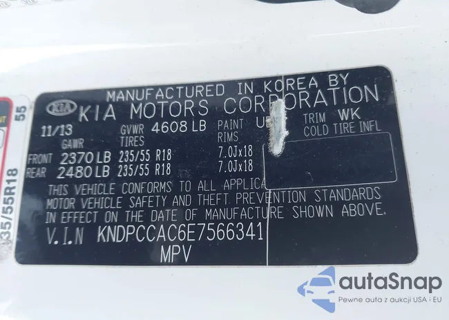 KNDPCCAC6E7566341: 44190524