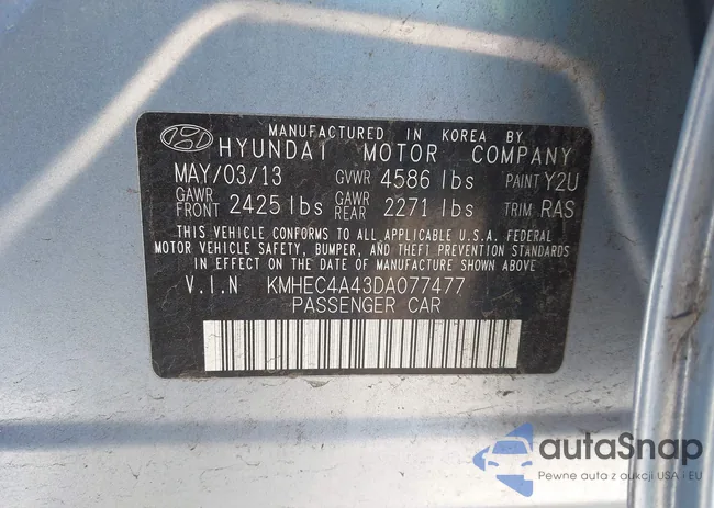 KMHEC4A43DA077477: 44190555