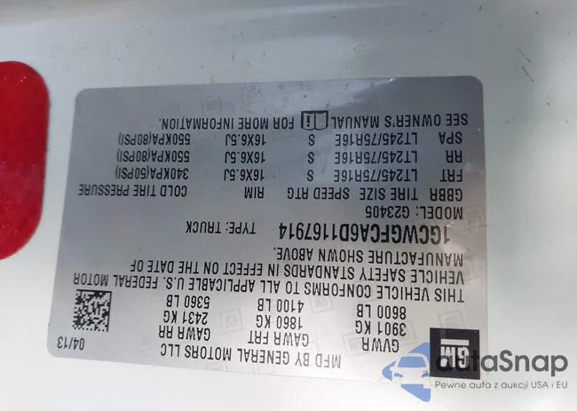 1GCWGFCA6D1167914: 44190651