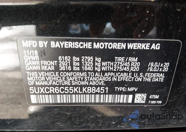 5UXCR6C55KLK88451: 44190659