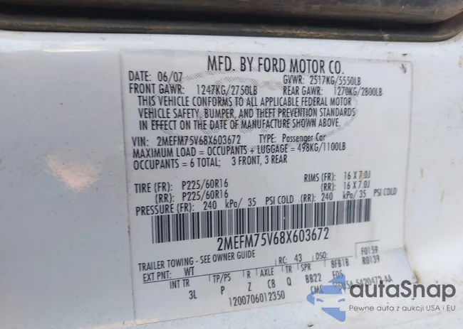 2MEFM75V68X603672: 44190674