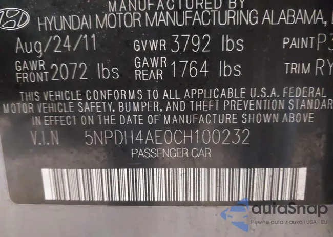 5NPDH4AE0CH100232: 44190680