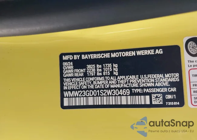 WMW23GD01S2W30469: 44190703