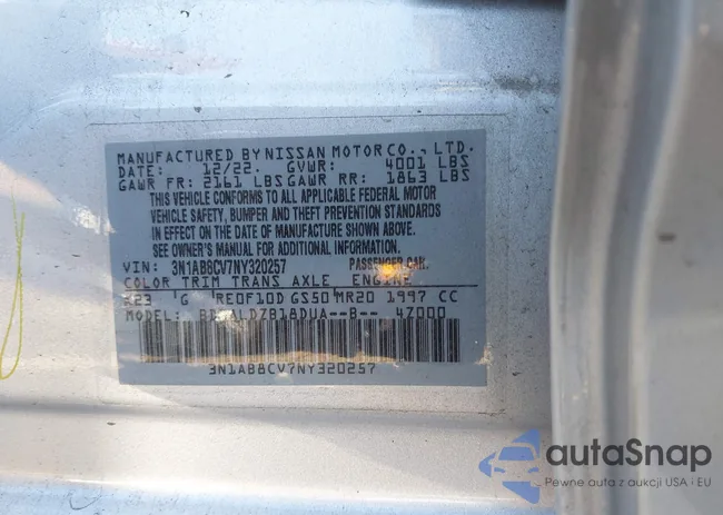 3N1AB8CV7NY320257: 44190779