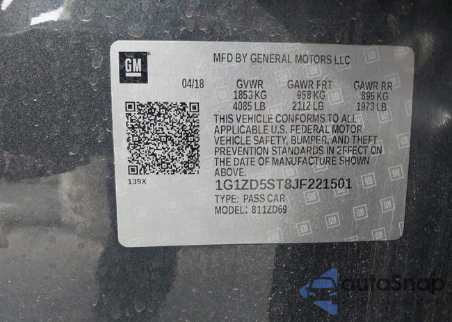 1G1ZD5ST8JF221501: 44190806