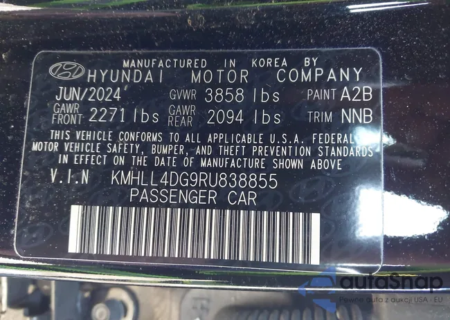 KMHLL4DG9RU838855: 44190877