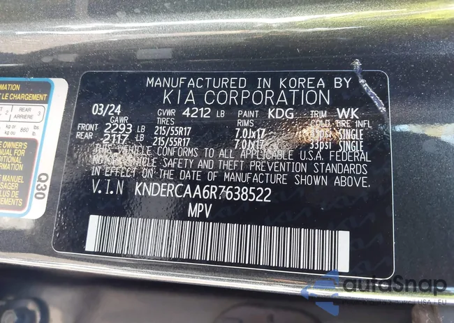 KNDERCAA6R7638522: 44190889