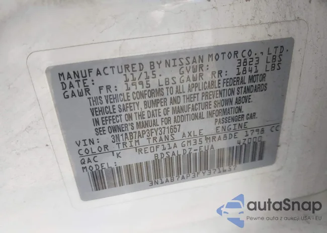 3N1AB7AP3FY371657: 44190920