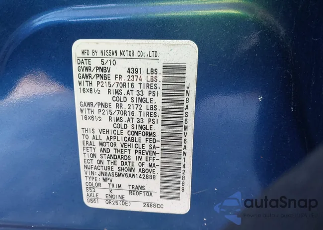 JN8AS5MV6AW142888: 44190943