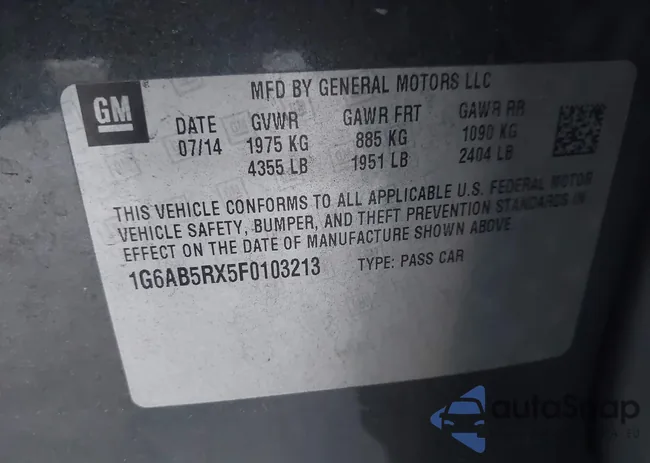 1G6AB5RX5F0103213: 44190048