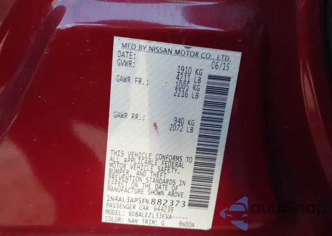 1N4AL3AP5FN882373: 44190071