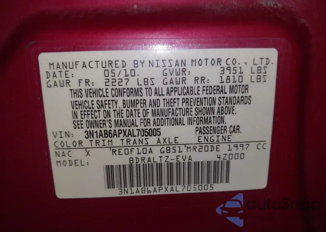 3N1AB6APXAL705005: 44190274