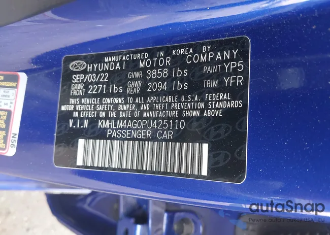 KMHLM4AG0PU425110: 44190335