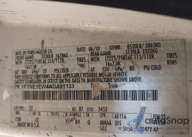 1FTNE1EW4ADA91133: 44191448