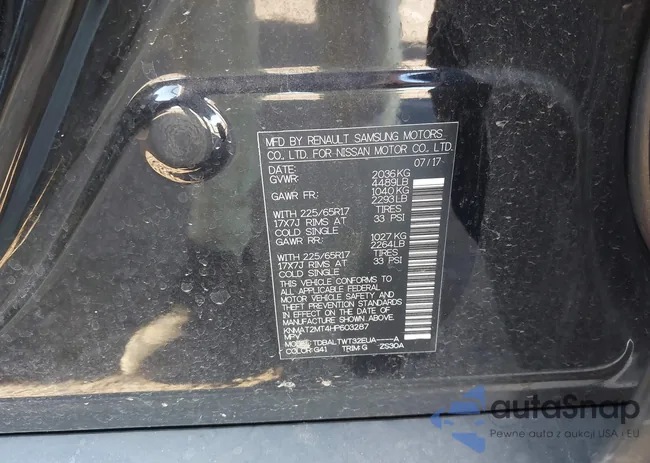 KNMAT2MT4HP603287: 44191586