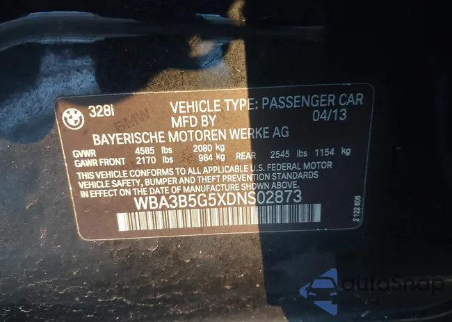 WBA3B5G5XDNS02873: 44191588