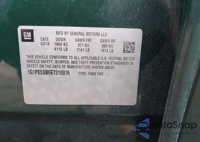 1G1PE5SB6E7310916: 44191616