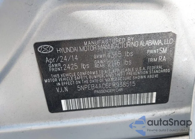 5NPEB4AC6EH938515: 44191784