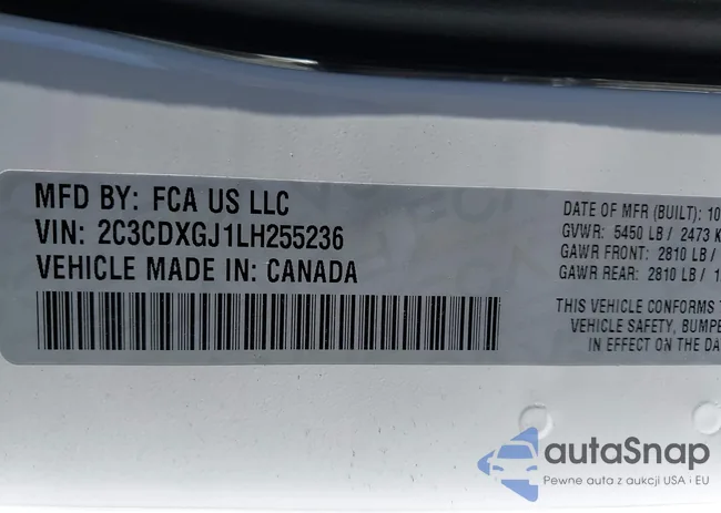 2C3CDXGJ1LH255236: 44191797