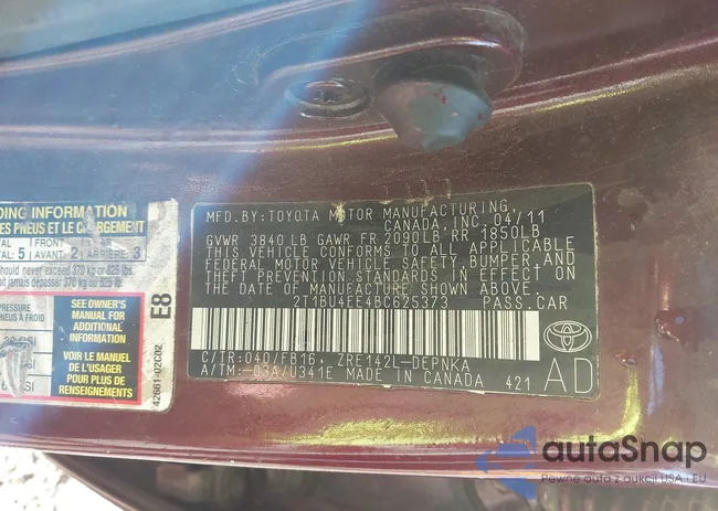 2T1BU4EE4BC625373: 44191803