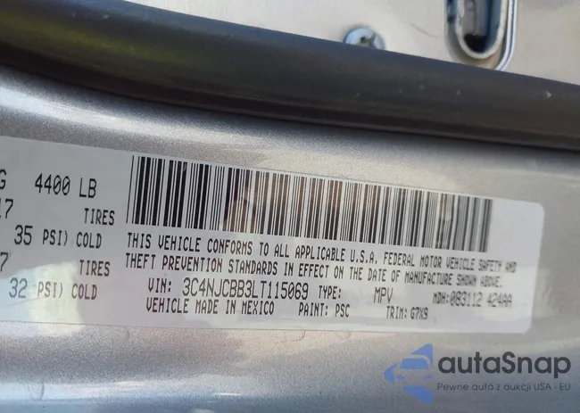 3C4NJCBB3LT115069: 44191827