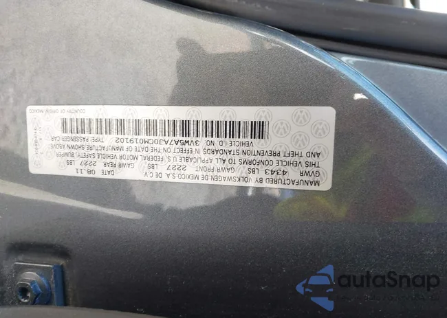 3VW5A7AJ0CM019102: 44191837