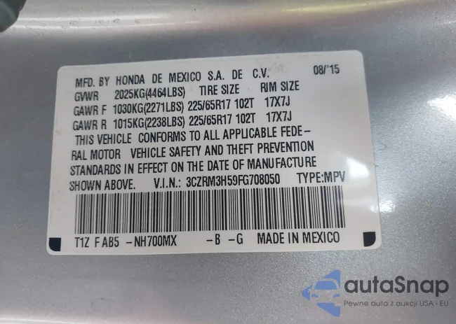 3CZRM3H59FG708050: 44191889