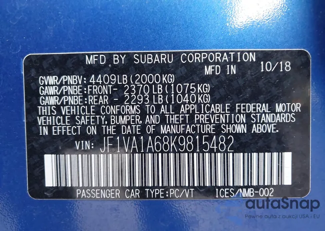 JF1VA1A68K9815482: 44191926