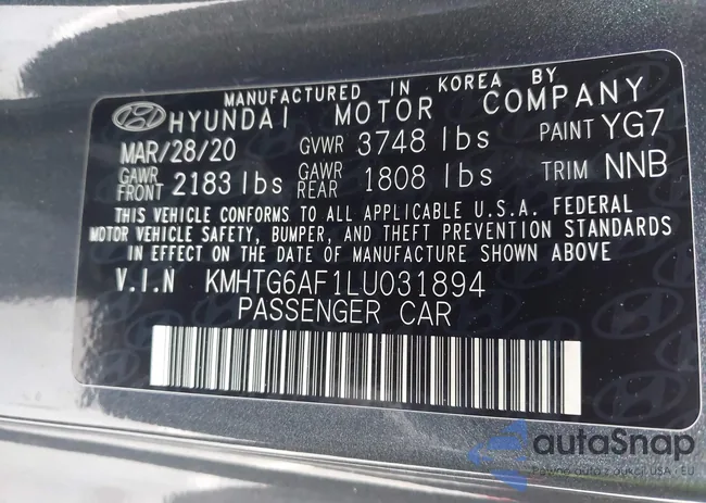 KMHTG6AF1LU031894: 44191928