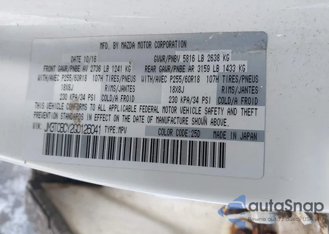 JM3TCBCY2G0126041: 44191949