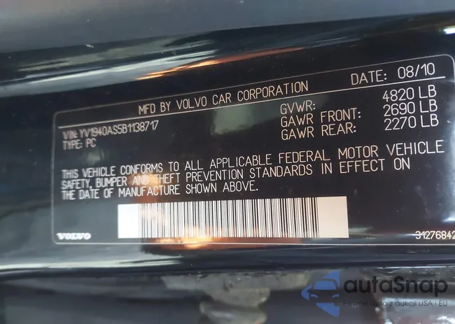 YV1940AS5B1138717: 44191998