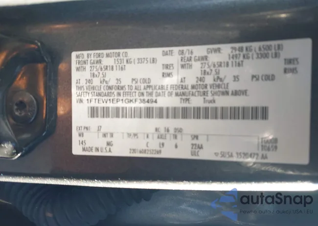 1FTEW1EP1GKF38494: 44191006