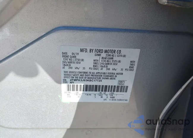 2FMPK3J93KBC17725: 44191020