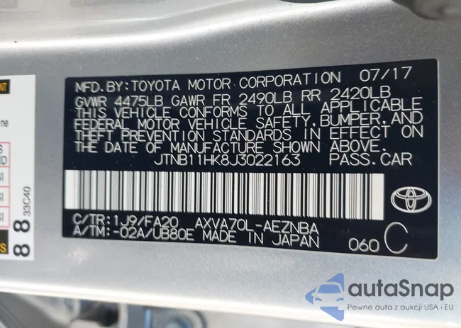 JTNB11HK8J3022163: 44191076