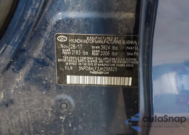 5NPD84LF3JH298825: 44191334